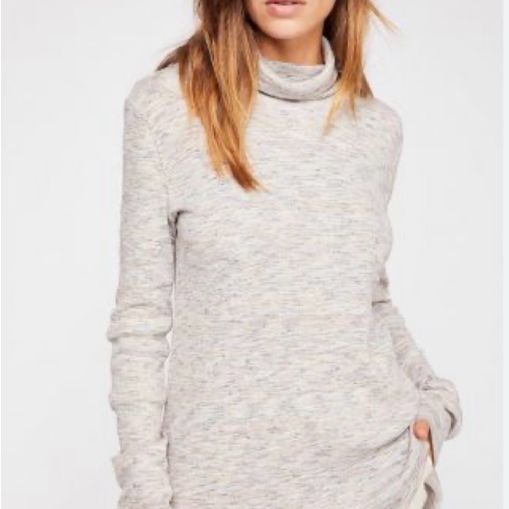 Free People Stonecold Ribbed Tunic Top
